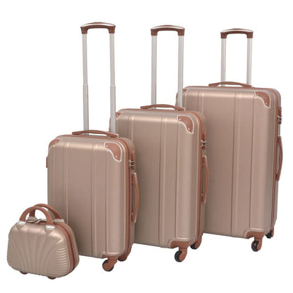 vidaXL 4 Piece Hardcase Trolley Set Trip Travel Luggage Suitcase Multi Colors