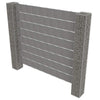 vidaXL Gabion Fence with 2 Posts Galvanized Steel and PVC 70.9"x70.9"
